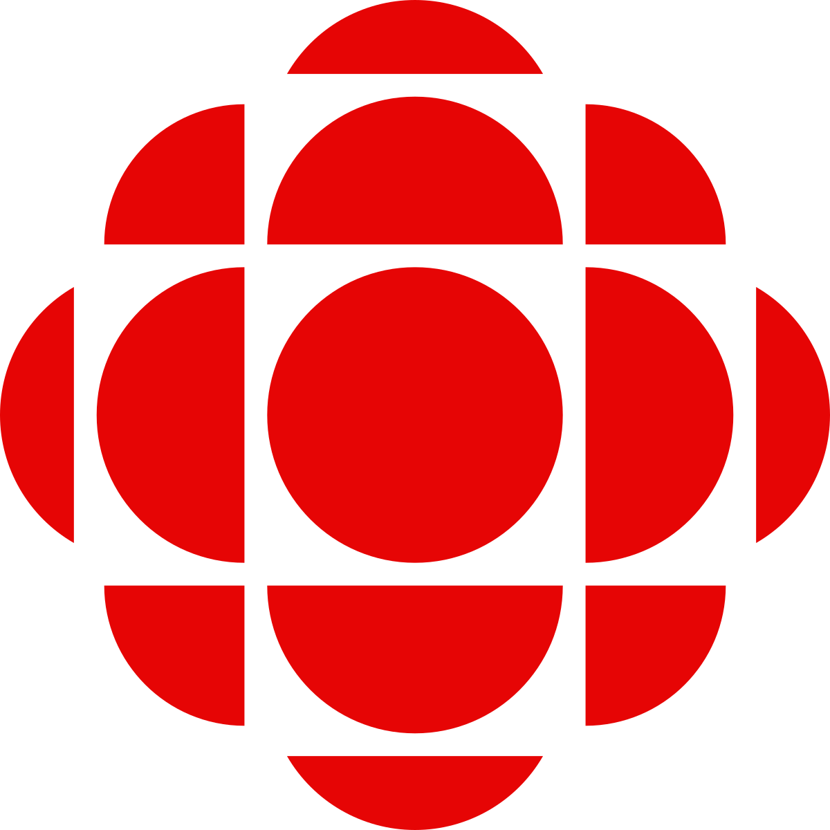 3D illustration of a bacteria create, existing in the shape of the Canadian Broadcasting Company's logo.