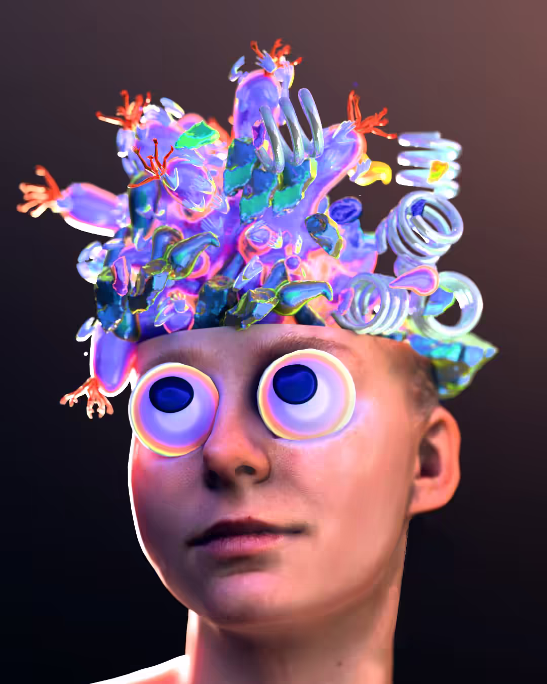 Brain Exploding Portrait