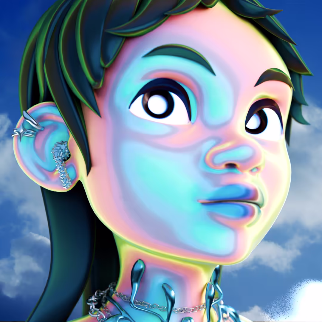 Portrait of character from cassadaga Fairy Garden music video