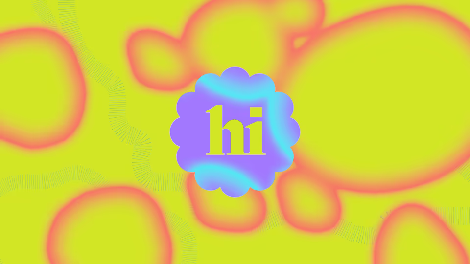 Bubbly background with red and yellow colors