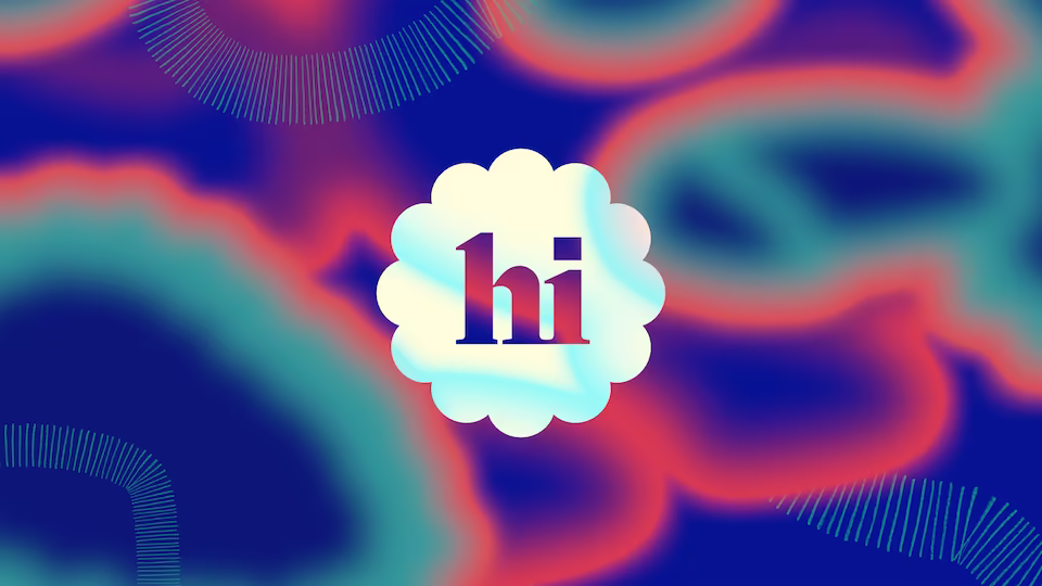 Bubbly background with deep blue, red, and teal colors